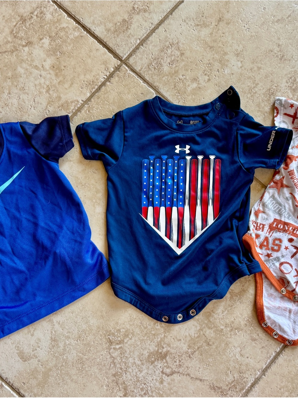 Under Armour Navy Toddler One-Piece. Nike tshirt